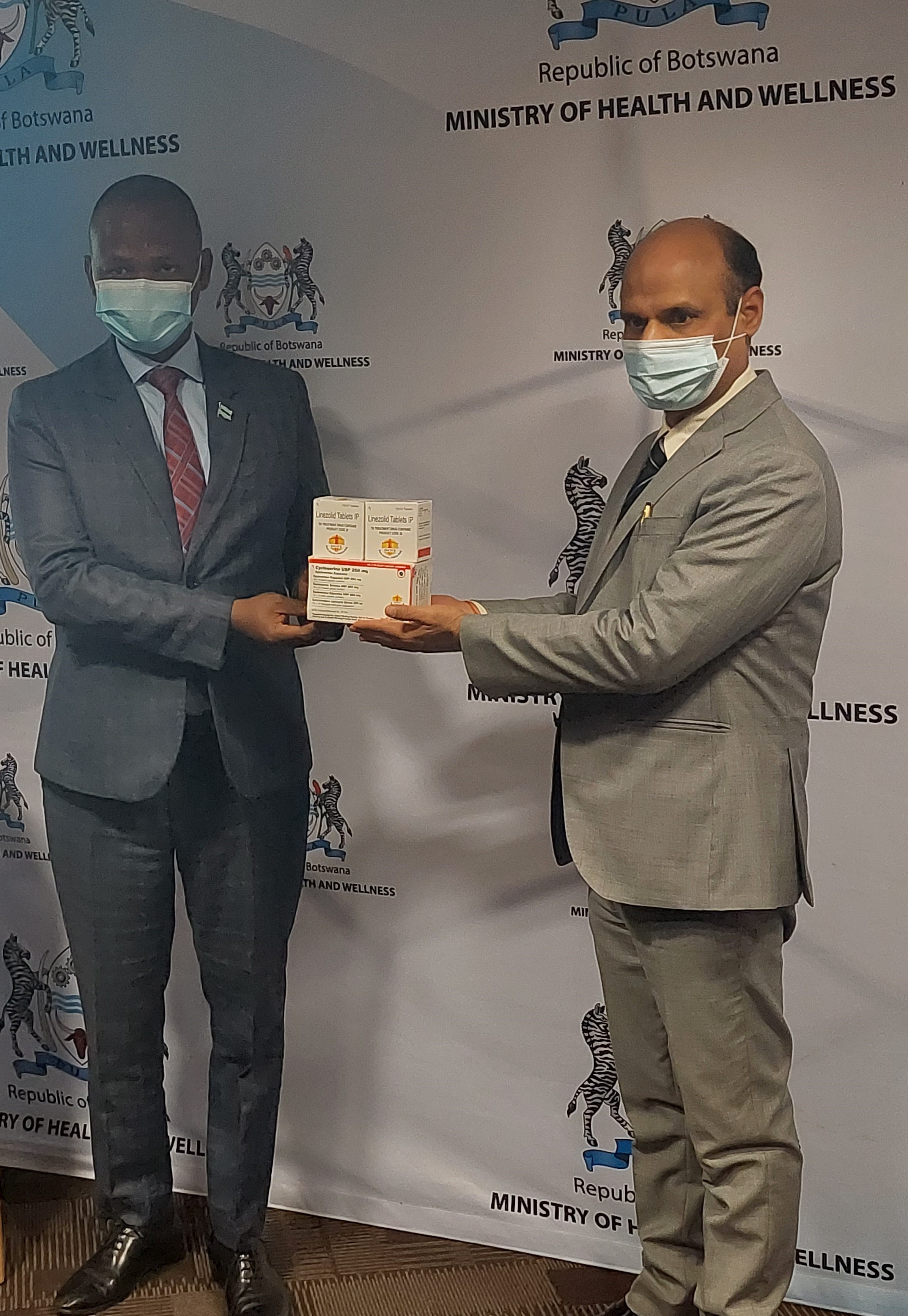 Gifting of anti-Tuberculosis Medicines from India to Botswana